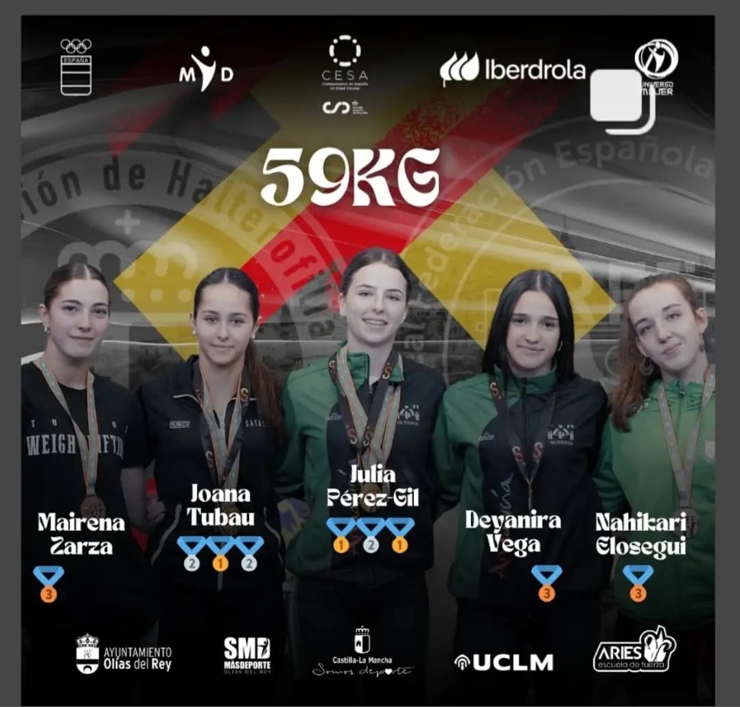 Seis medallas y varios récords navarros en el Campeonato de España Sub-17